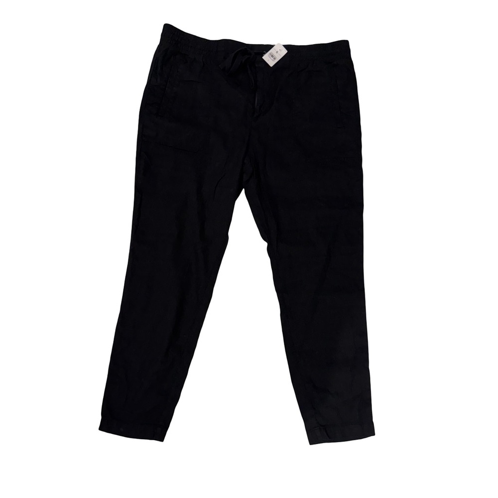 Lou & Grey Black Linen Pants